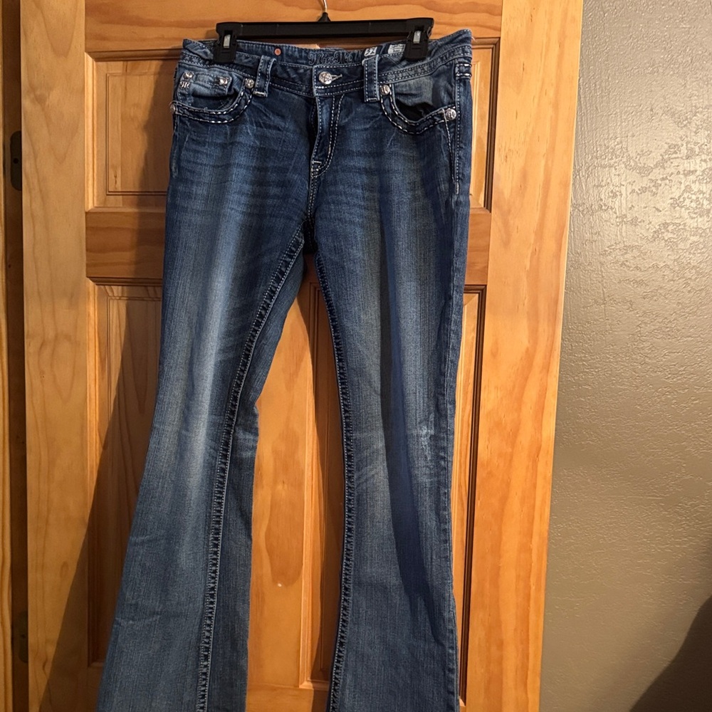 Miss Me Dark Blue Flare Jeans